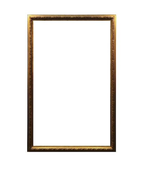 Wooden Photo Frame vintage frame decorations Isolated Background Clipping path