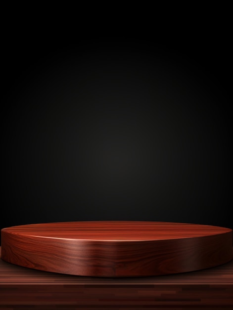 Wooden rosewood minimalistic product podium