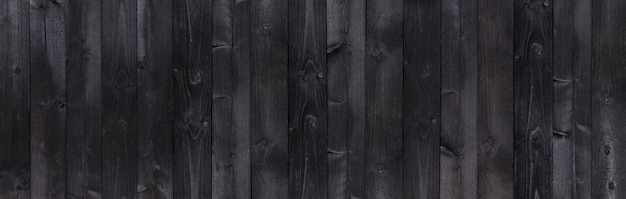 Wooden rustic black planks texture background