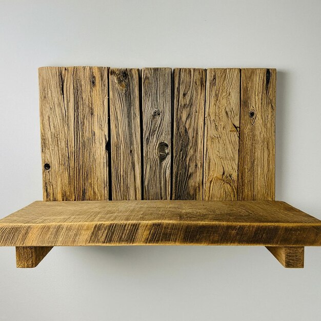 a wooden shelf with a piece of wood that says quot the top quot