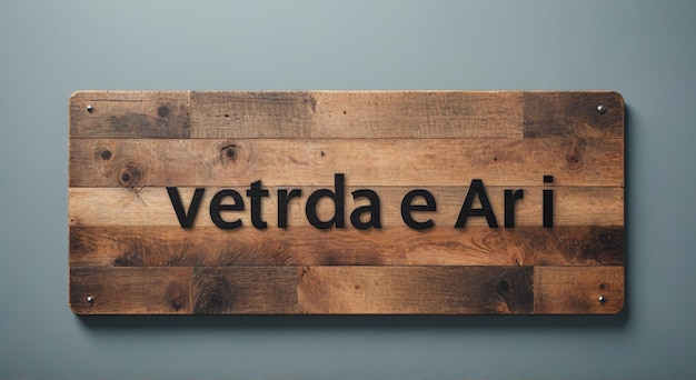 a wooden sign that says verto arto art on it