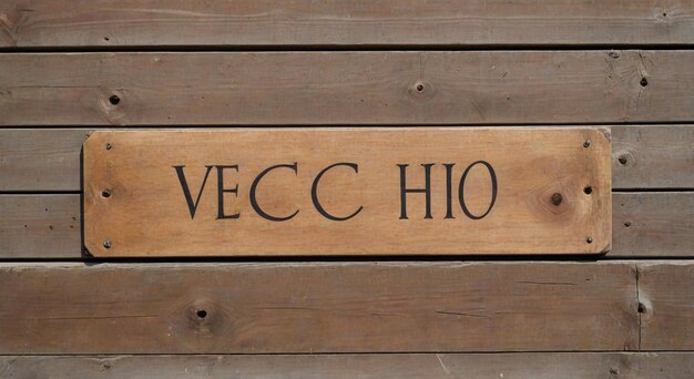 a wooden sign that says verto on it