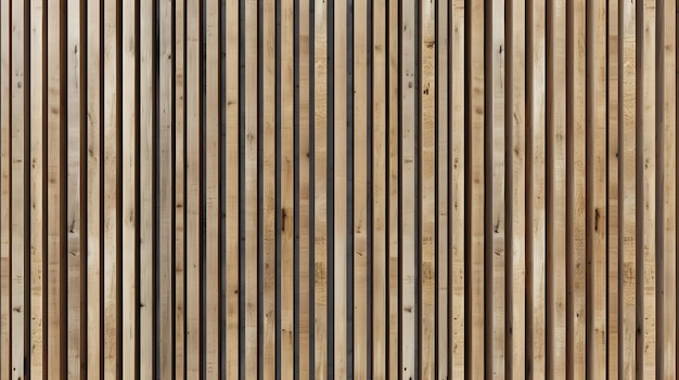 Wooden Slats Wall Texture With Seam In The Middle