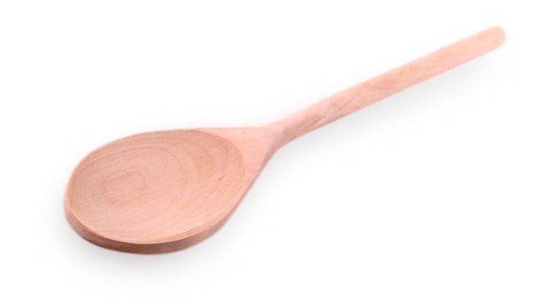 Wooden spoon isolated