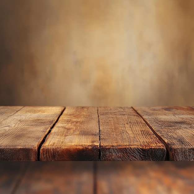 a wooden table with a background of a brown background with a water splash behind it