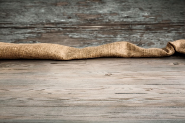 Wooden table with background