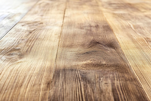 Wooden Table with Blurred Nature Background