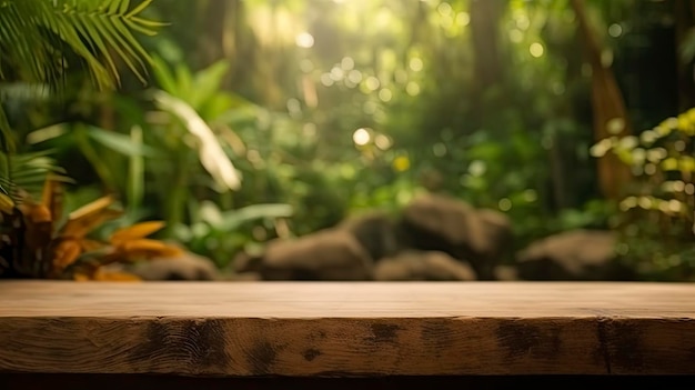 A wooden table with a bottle of wine on it