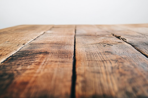 a wooden table with a crack in it that says quot close up quot