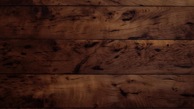 A wooden table with a dark background