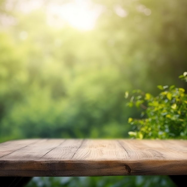 A wooden table with a green background and the word table on it