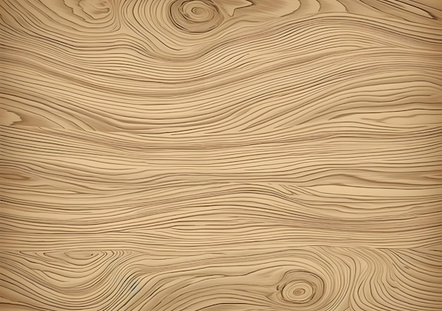 A wooden table with a pattern of lines and curves.