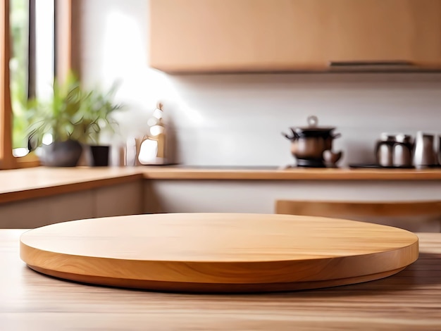 a wooden table with a pot on it that says potted on it