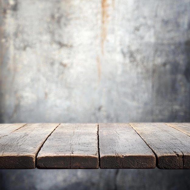 a wooden table with a sign that says  the word  on it