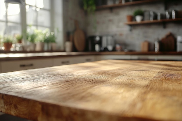 a wooden table with a window behind it that says quot natural quot