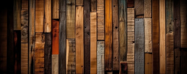 Wooden texture background Abstract brown wood pattern Generative AI