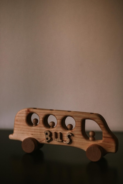 Wooden toys in children's room