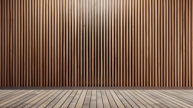 Photo wooden wall and floor