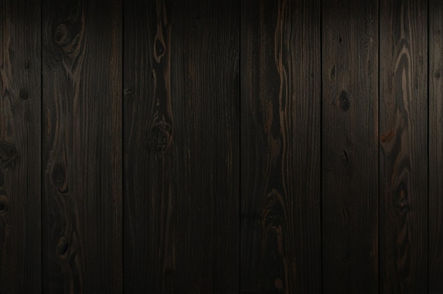 A wooden wall with a dark background with a wood grain pattern