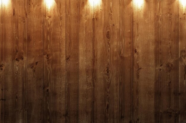 Photo a wooden wall with a light on it