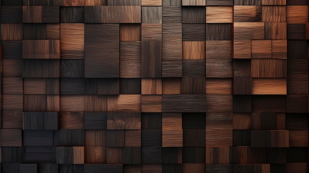 a wooden wall with a pattern of dark wood