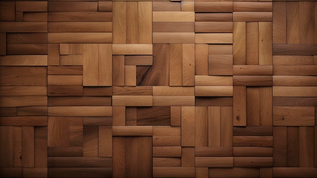 a wooden wall with a square pattern of the wood