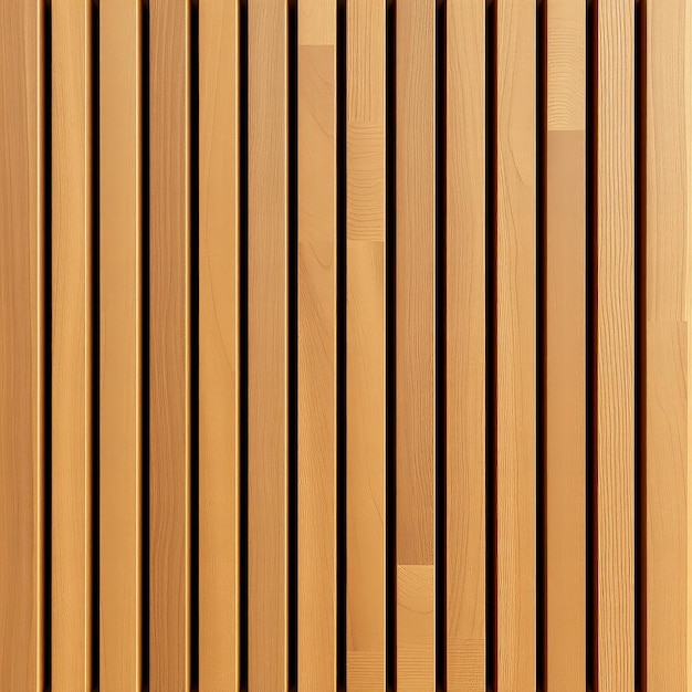 Photo a wooden wall with vertical lines and a wooden frame