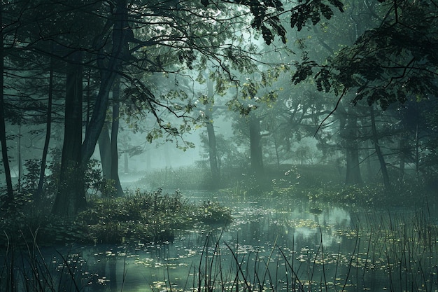 Woodland locations hosting hidden perfoances ar generative ai