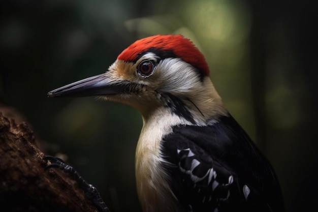 Woodpecker in the forest closeup AI Generated