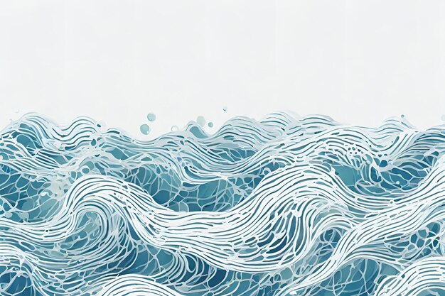 word ocean background design