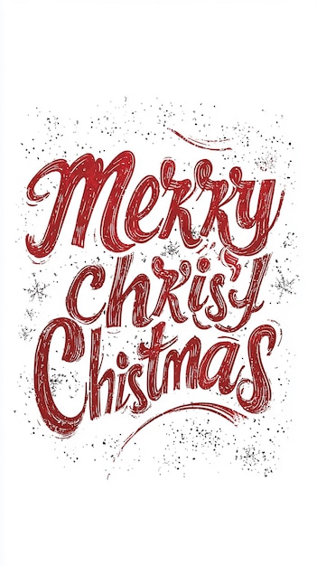 Photo the words merry christmas on white background