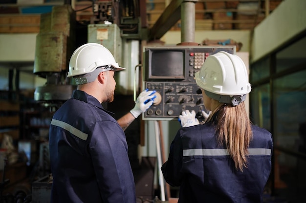 Worker in metal industry