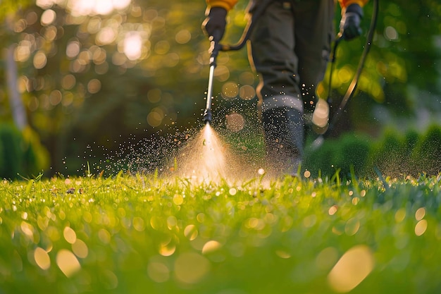 Worker_Spraying_Pesticide_On_Lawn