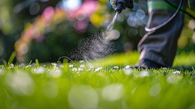 Worker_Spraying_Pesticide_On_Lawn