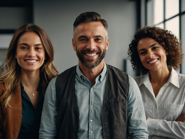 workers smiling