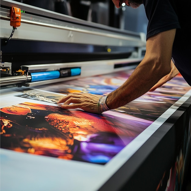 The workflow of producing and installing largeformat prints for an event or promotion