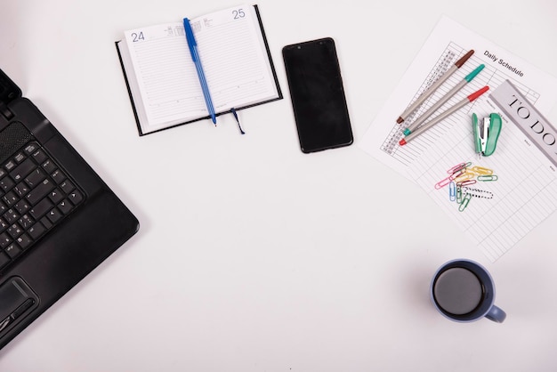 Working desk of office manager