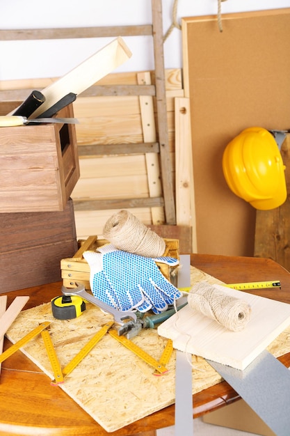 Photo working tools in workshop