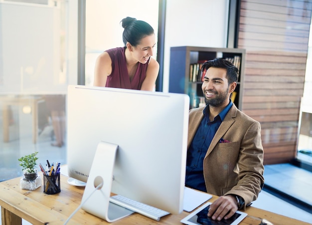 Working towards a successful business Shot of corporate people working in a modern office