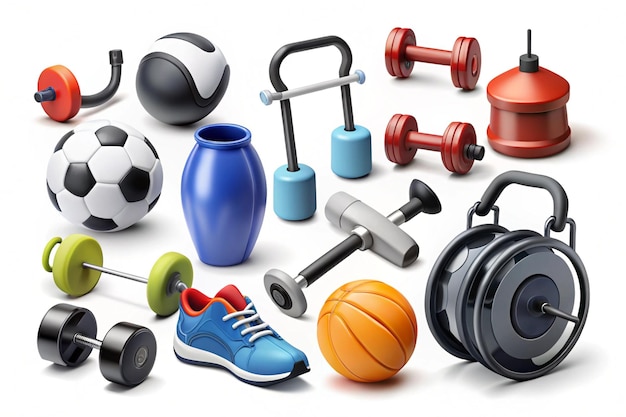 Photo workout gym tools sport equipment