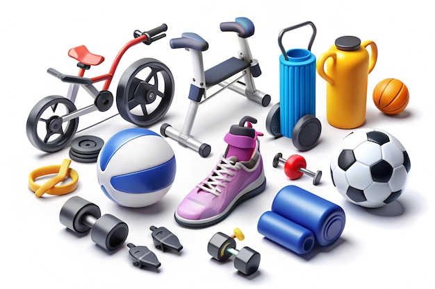 Photo workout gym tools sport equipment