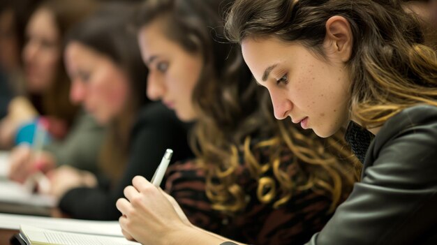 workshop on financial literacy with people attentively listening and taking notes