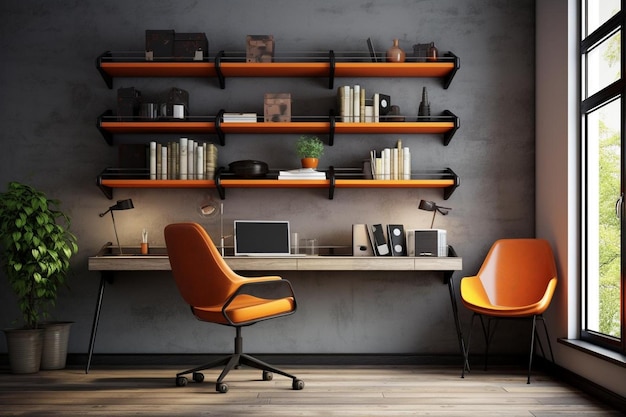 Workspace Wonderland Stylish Office Shelf Inspiration