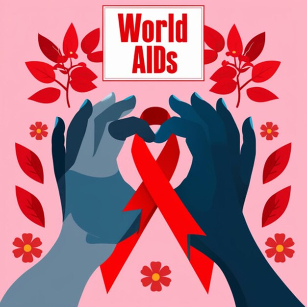 Photo world aids day vektor