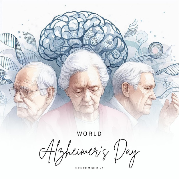 Photo world alzheimer day social media post banner poster template