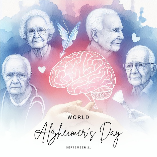 Photo world alzheimer day social media post banner poster template