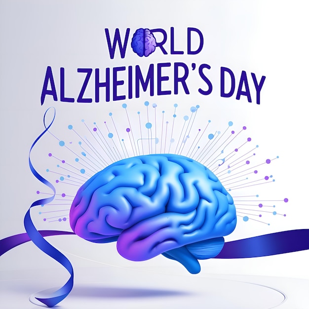 Photo world alzheimers day illustration