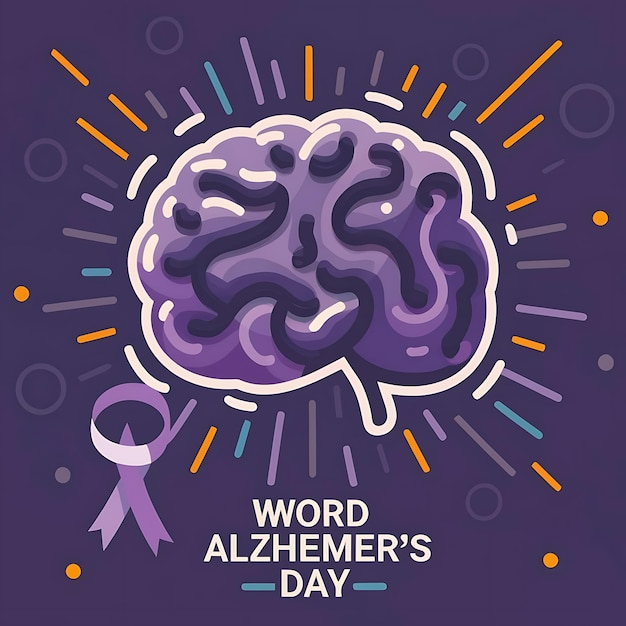 World Alzheimers Day vector design template