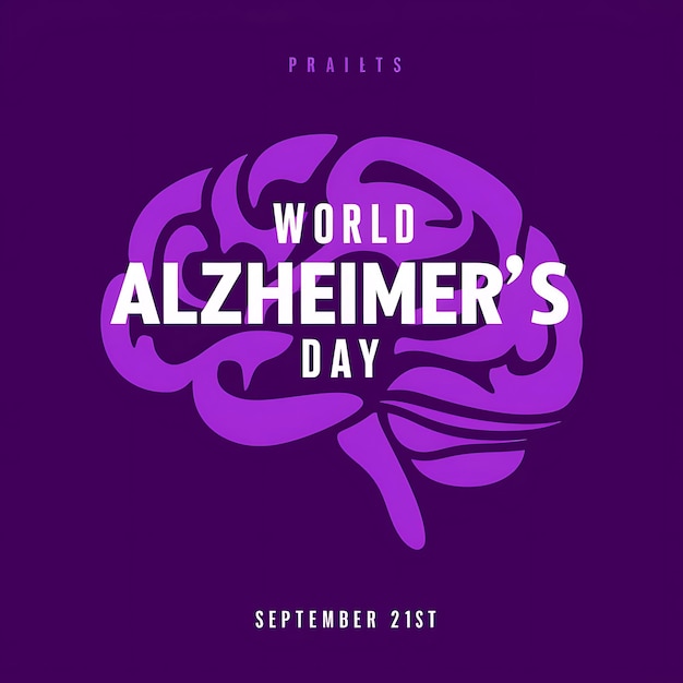 World Alzheimers Day vector design template