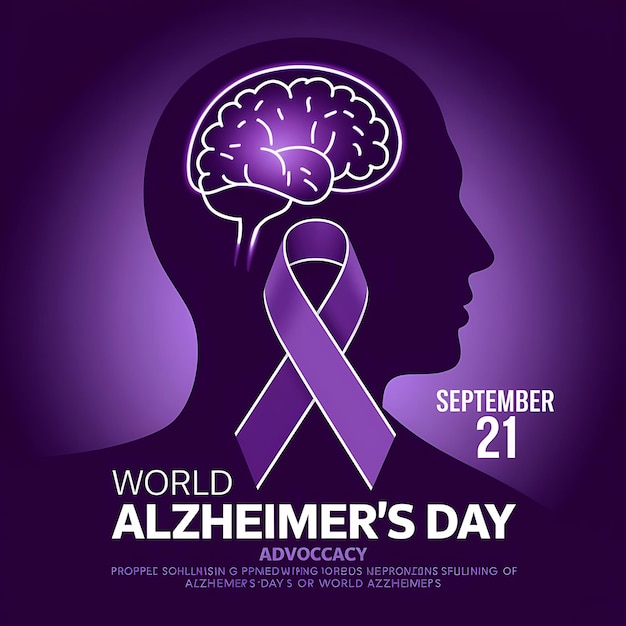 World Alzheimers Day vector design template